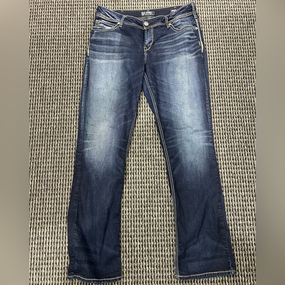 Silver Suki jeans- dark wash sz14/L33